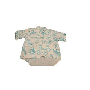Vintage Australia Souvenoir Single Stitch Button Up